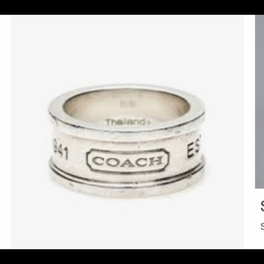 COACH  2 sterling silver rings